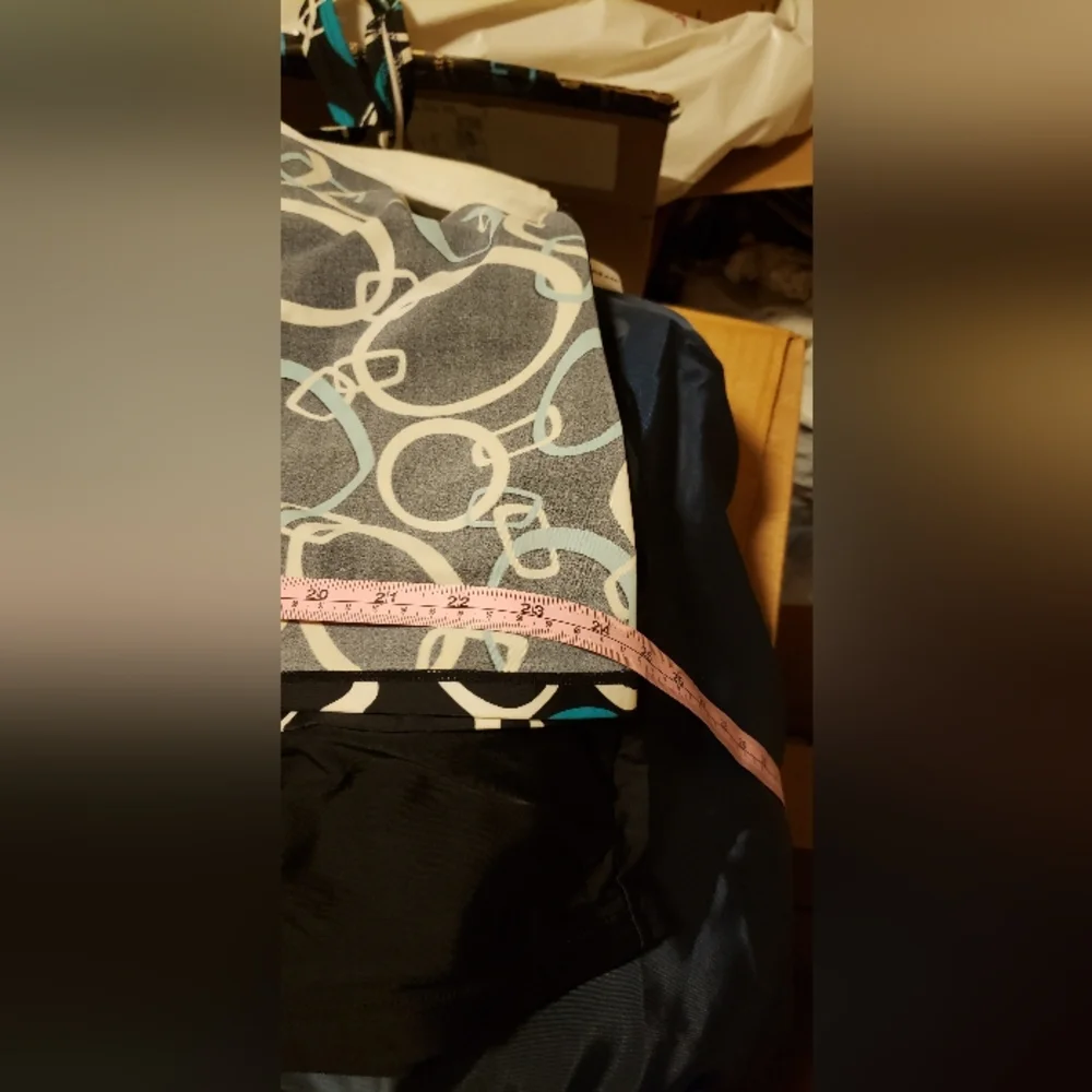 Ocean Dream Women's Black and Blue Patterned  Tankini Set (TOP AND BOTTOM)